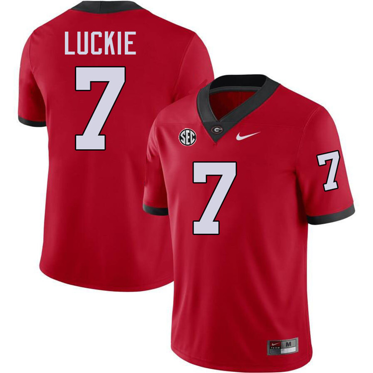 Lawson Luckie Georgia Jersey,University Of Georgia Bulldogs Football Jersey,Uniforms,Gears-Red